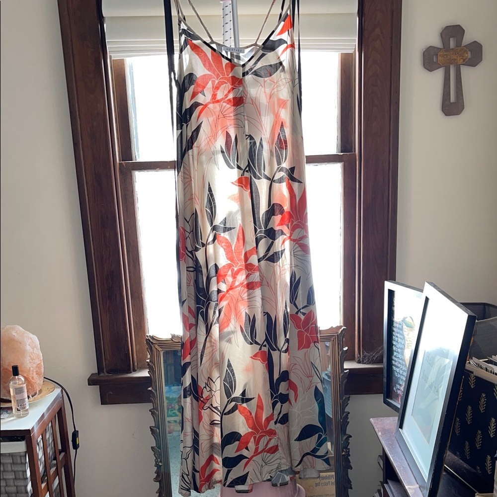 Floral Maxi Dress with Strappy Back